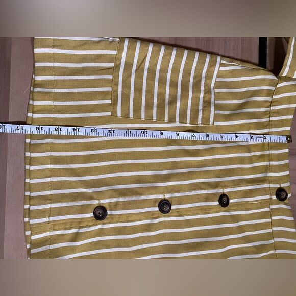 Altar'd State Yellow Striped Mini Skirt - Picture 4 of 7
